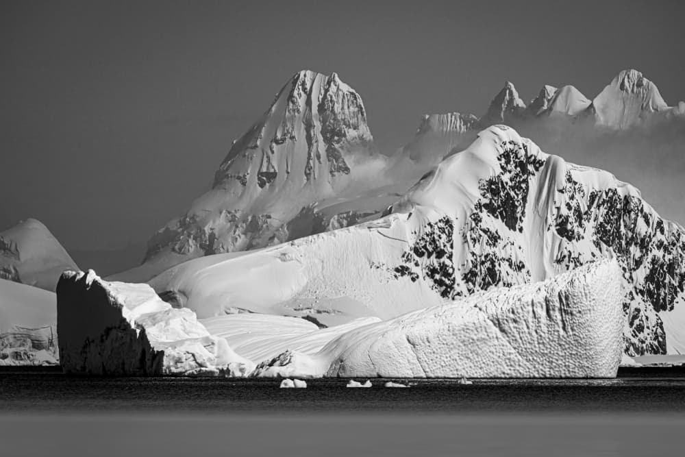 Frozen Antarctic Peaks by Andreas Woernle — canvas wall art