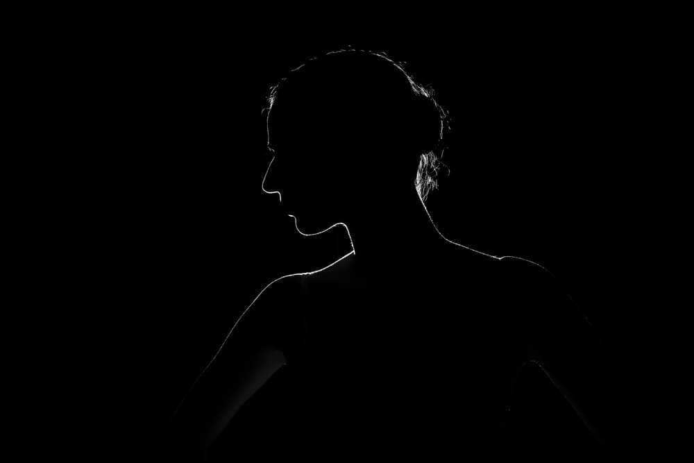 Elegant Woman Silhouette by Paulo Medeiros — canvas wall art