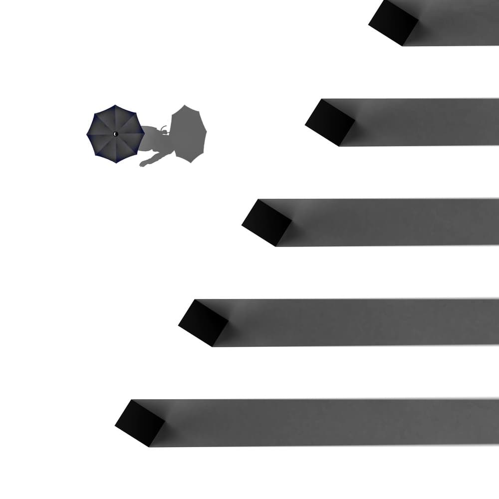 Walking Up Abstract Steps by Antonyus Bunjamin (Abe) — canvas wall art