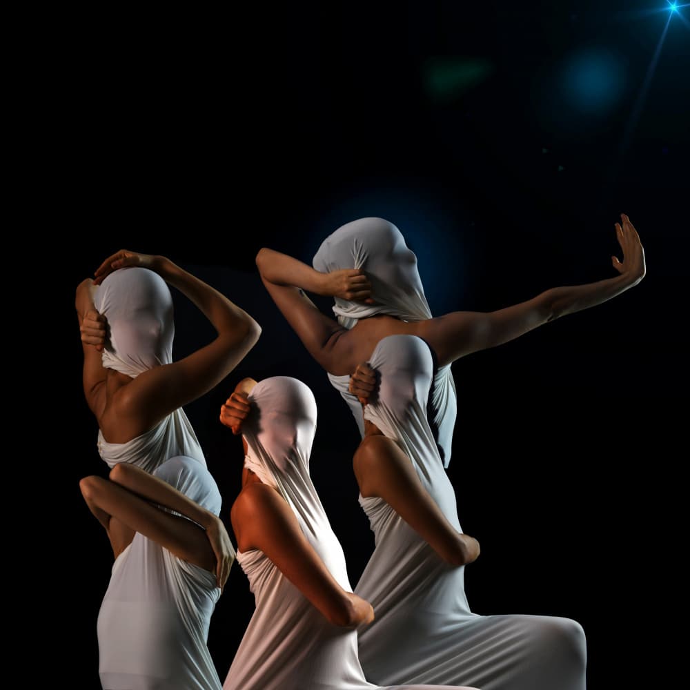 Draped Figures Dance by Itzik Rabinovitz — canvas wall art