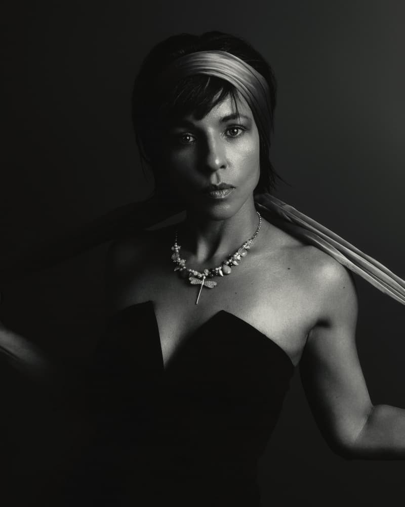 Elegant Woman Portrait by Steffen Lauterbach — canvas wall art