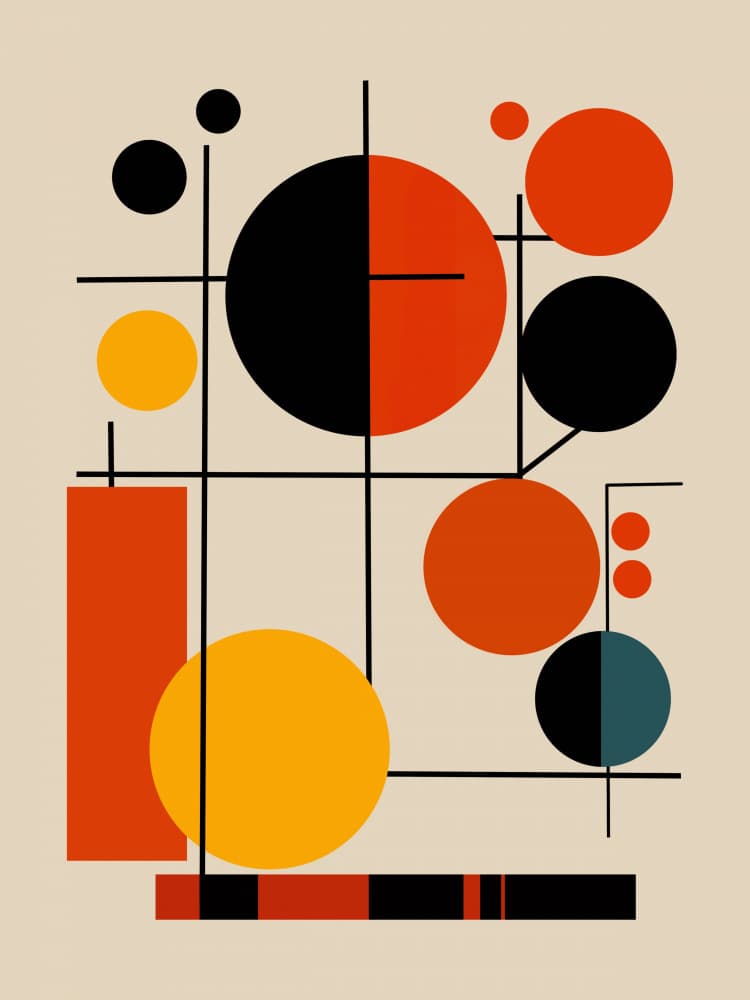 Bold Geometric Shapes by Little Dean — canvas wall art