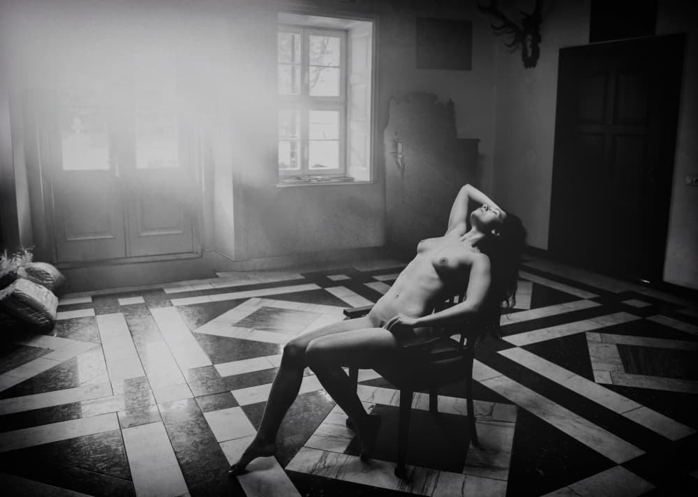 Nude In Sunlight by Lukas Kaminski — canvas wall art