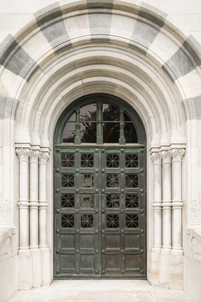 Historic Arched Doorway by Henrike Schenk — canvas wall art