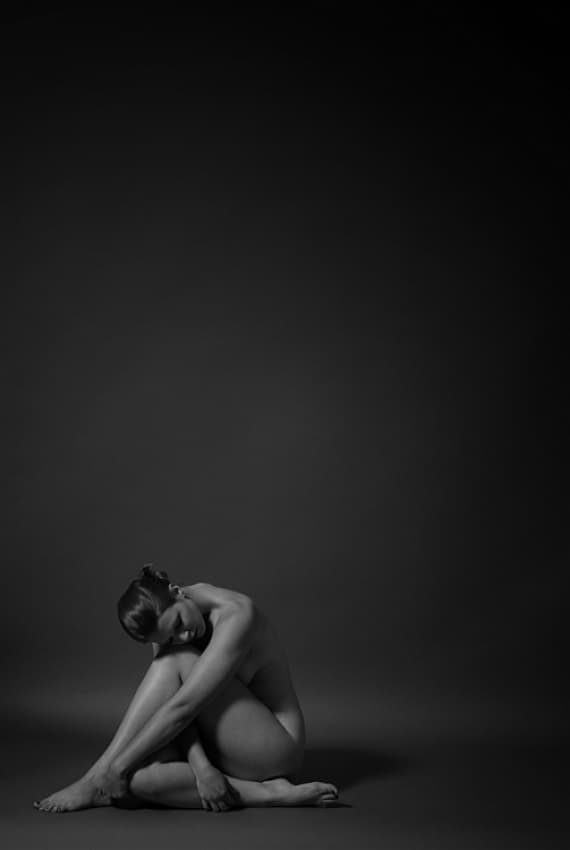 Serene Female Figure by EC Photography — canvas wall art