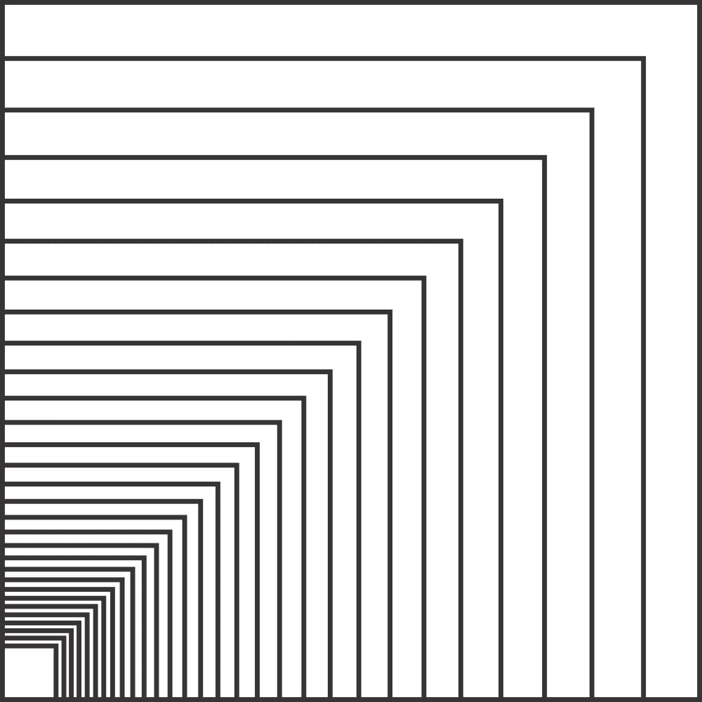 Nested Geometric Corners by Nilesh Kulkarni — canvas wall art