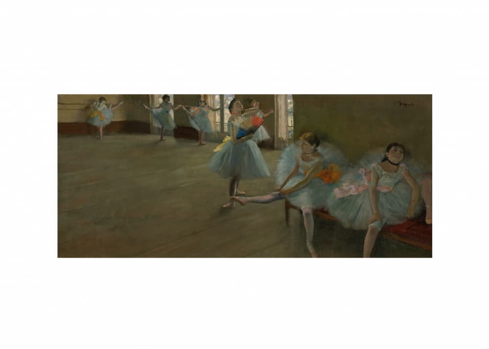 Dancers In the Classroom by Edgar Degas — canvas wall art