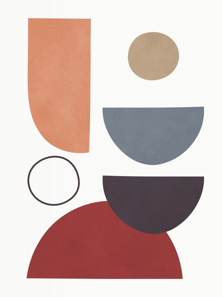 Earthy Abstract Balance by Vitor Costa — canvas wall art