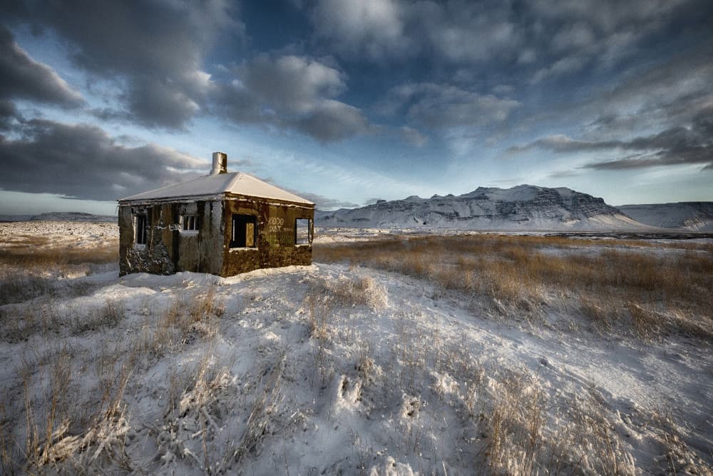 Abandoned Winter Cabin by Þorsteinn H. Ingibergsson — canvas wall art