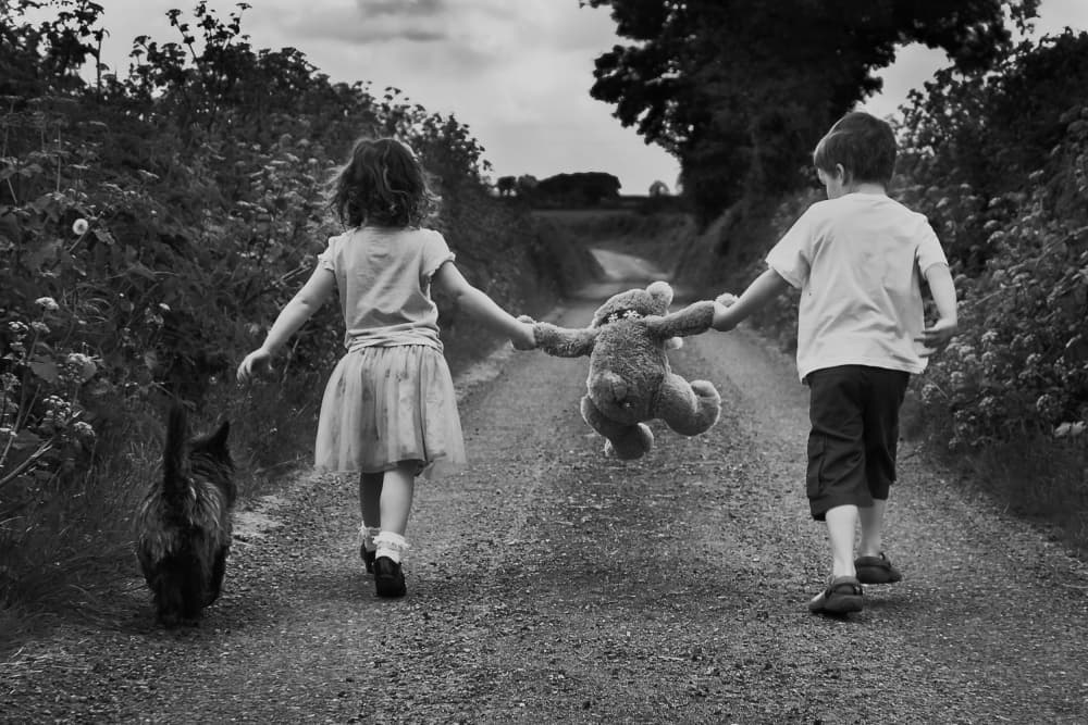 Childhood Country Walk by Paul Gibney — canvas wall art