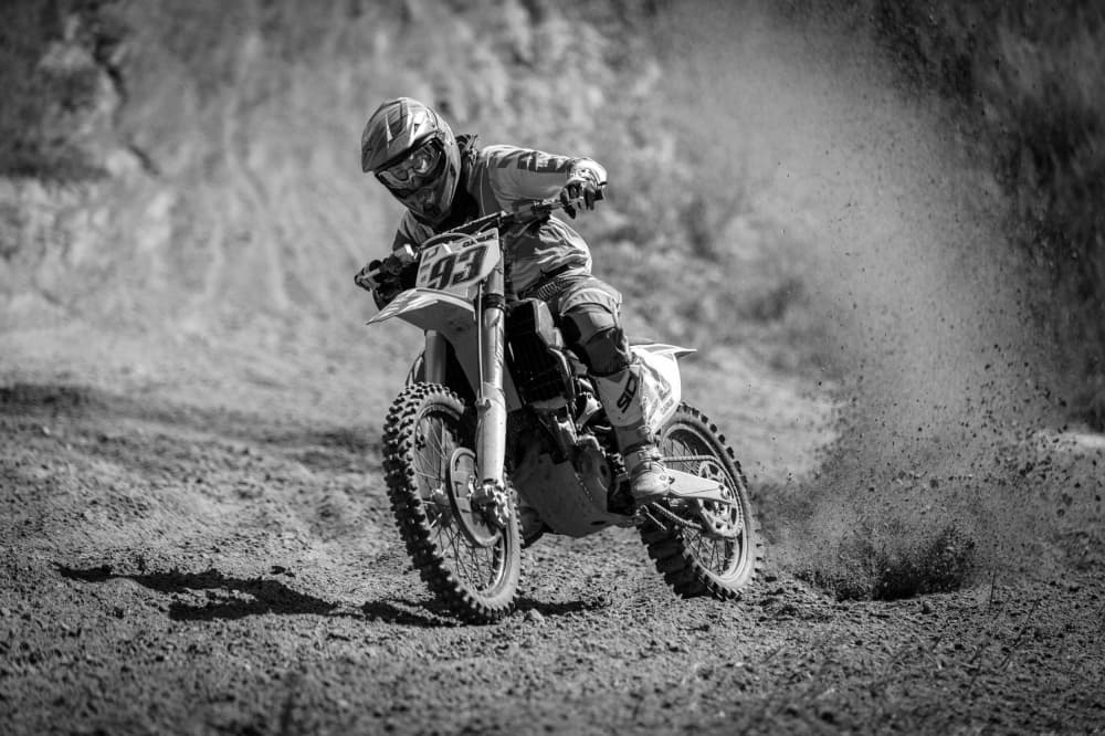 Extreme Motocross Ride by Dmitry Stepanov — canvas wall art