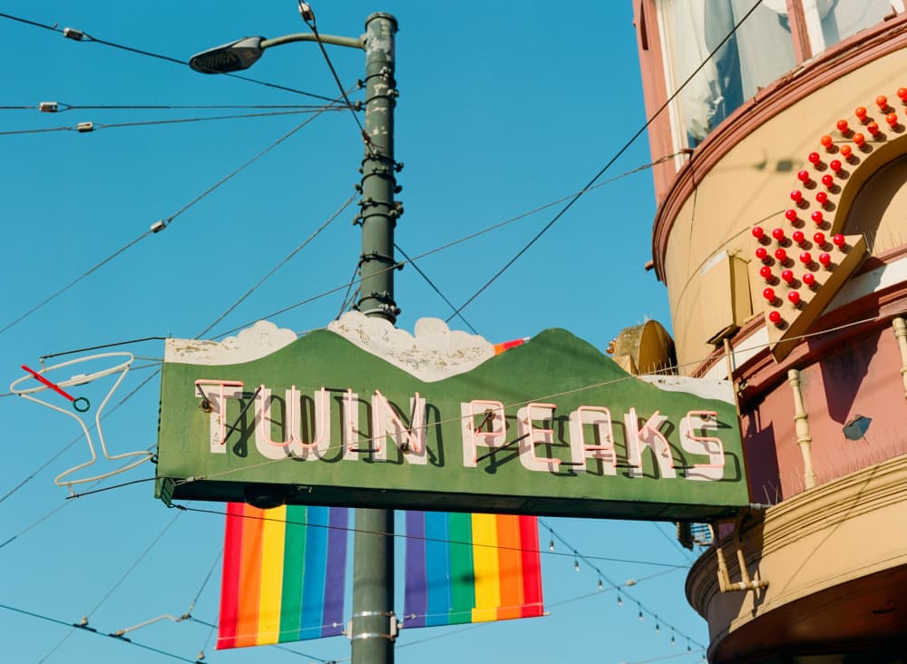 Urban Rainbow Bar Sign by Bethany Young — canvas wall art