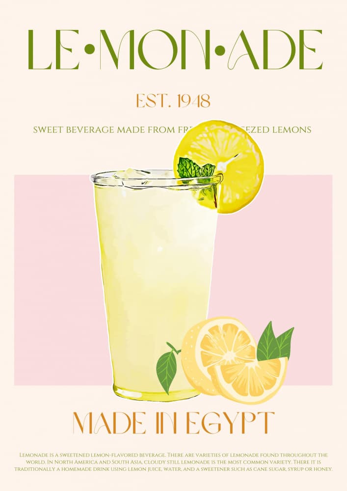 Vintage Lemonade Refreshment