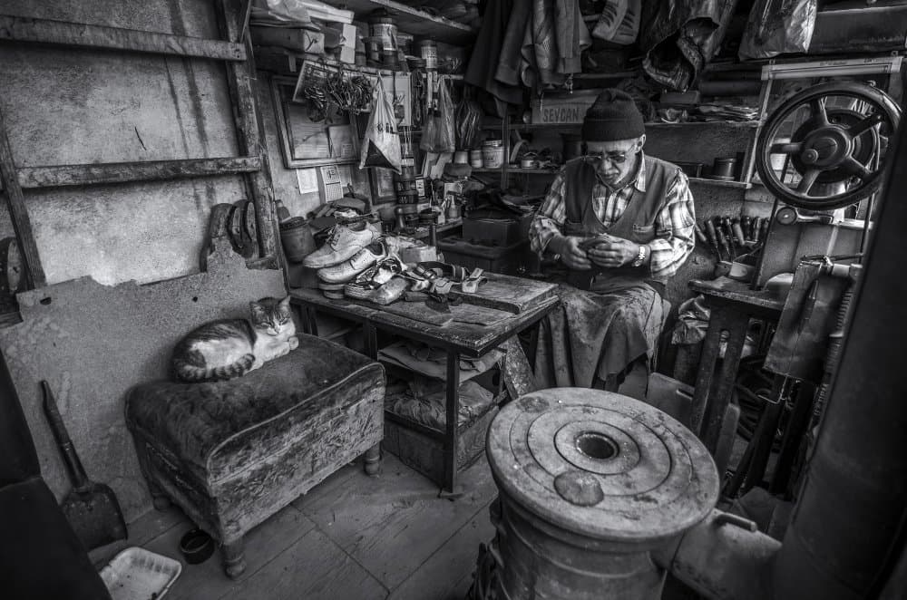 Old Shoemaker's Workshop by Emir Bagci — canvas wall art