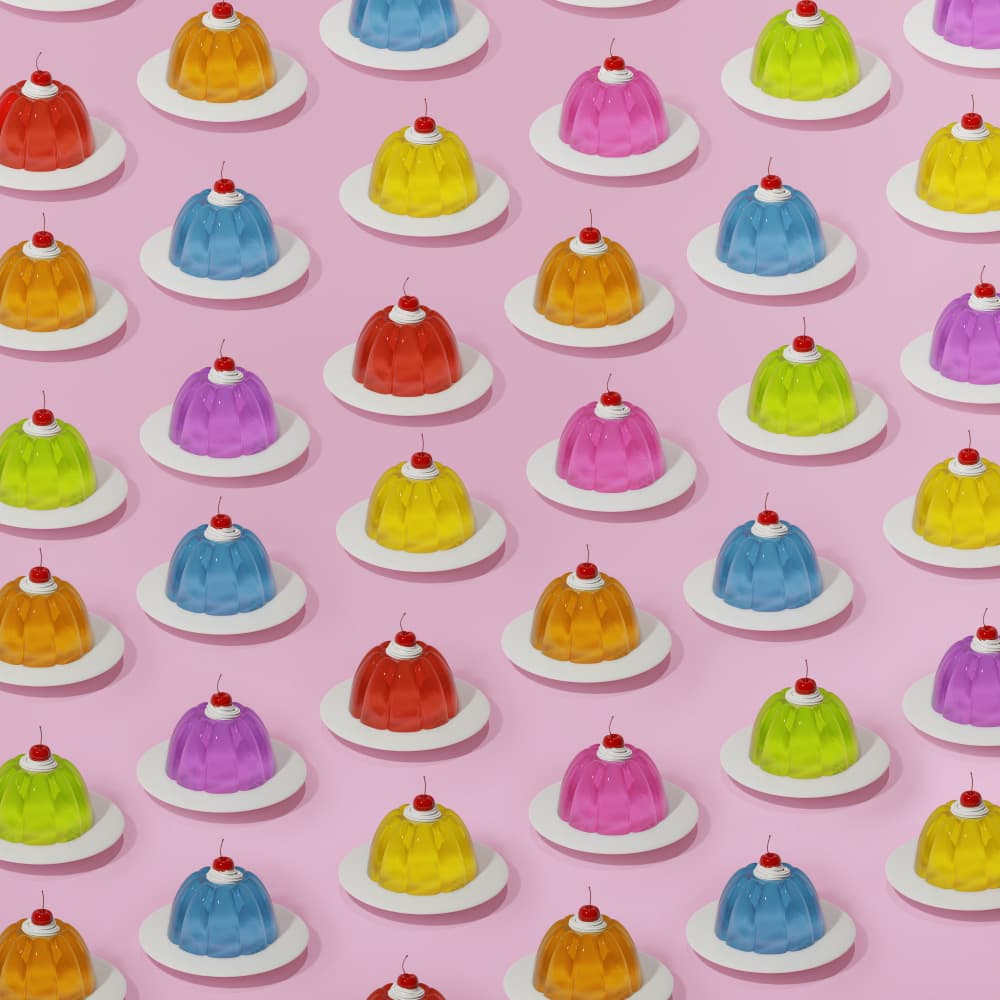 Colorful Jelly Delight by Julia Ramiro — canvas wall art