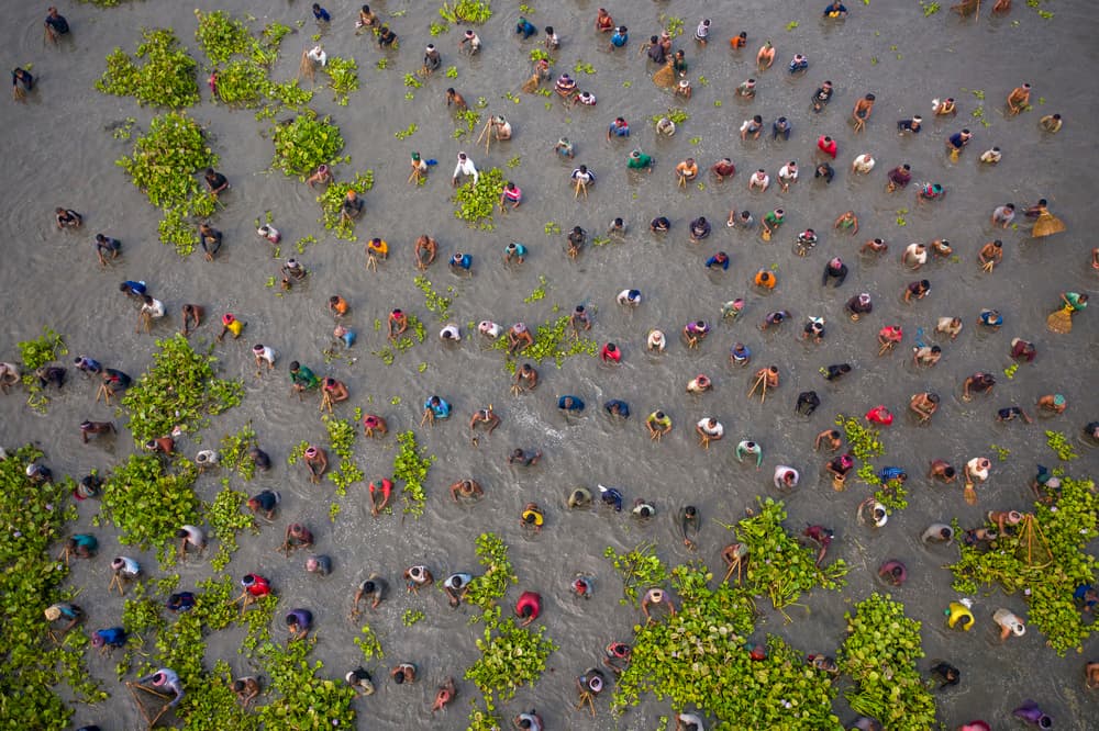 Community Water Harvest by Azim Khan Ronnie — canvas wall art