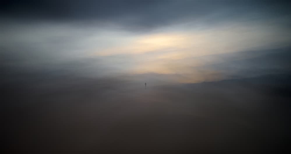 Misty Solitary Figure by Santiago Pascual Buye — canvas wall art