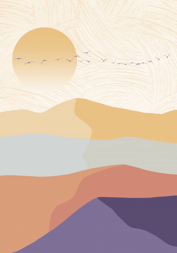 Serene Desert Horizon by Fadil Roze — canvas wall art