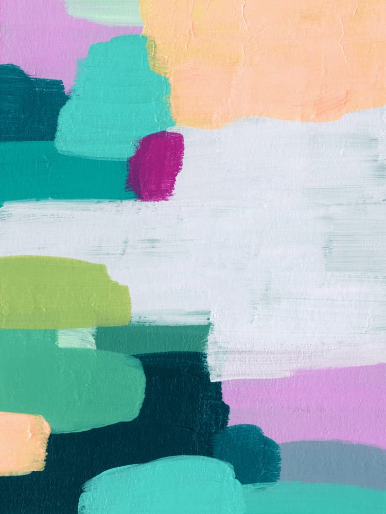 Modern Color Blocks by Ejaaz Haniff — canvas wall art