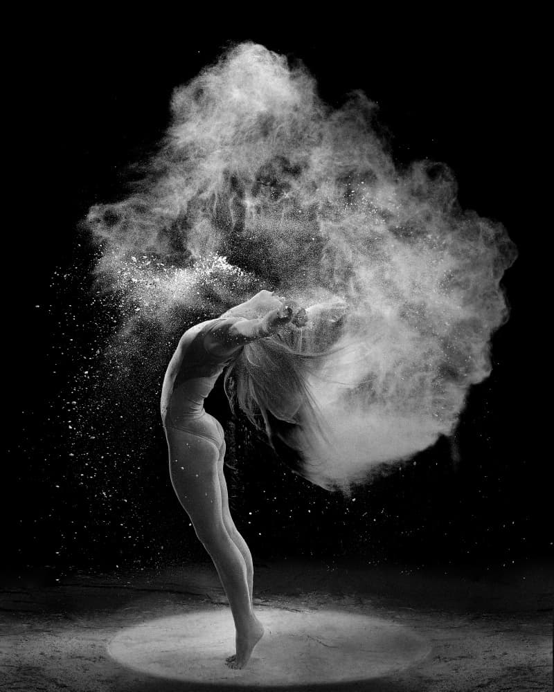 Powder Dance by Rob Li — canvas wall art