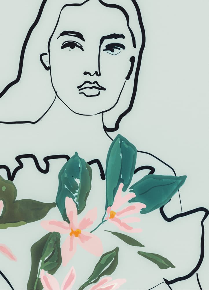 Portrait No.124 by Beate Tubach — canvas wall art