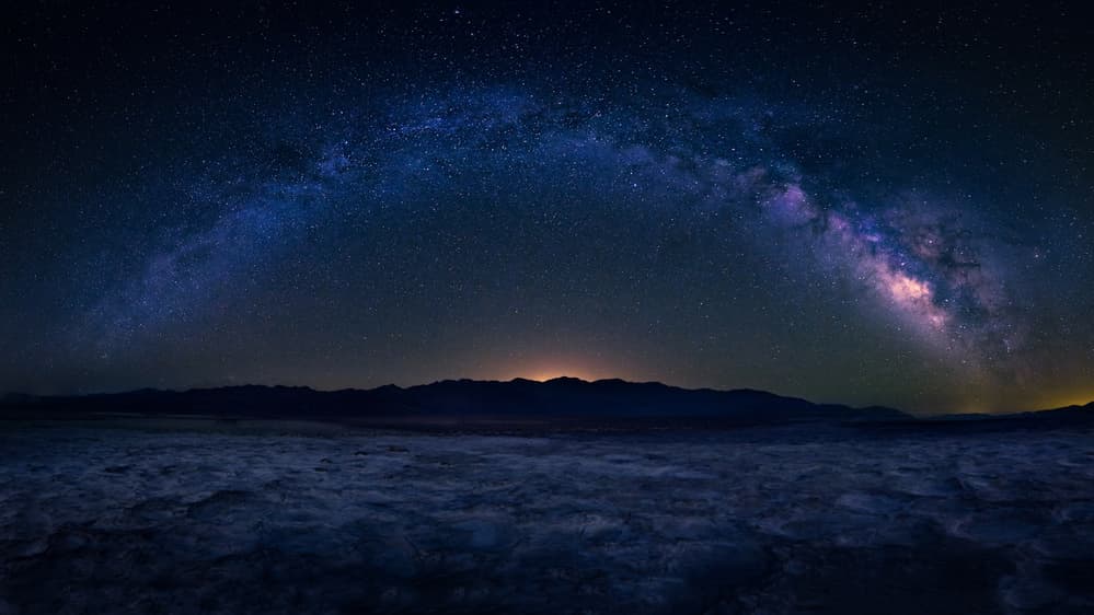 Milky Way Desert Night by Michael Zheng — canvas wall art