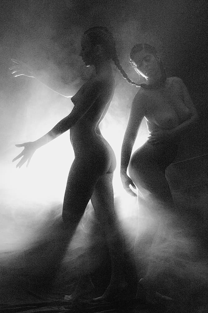 Sensual Smoky Dance by Bogdan Bouşcă — canvas wall art