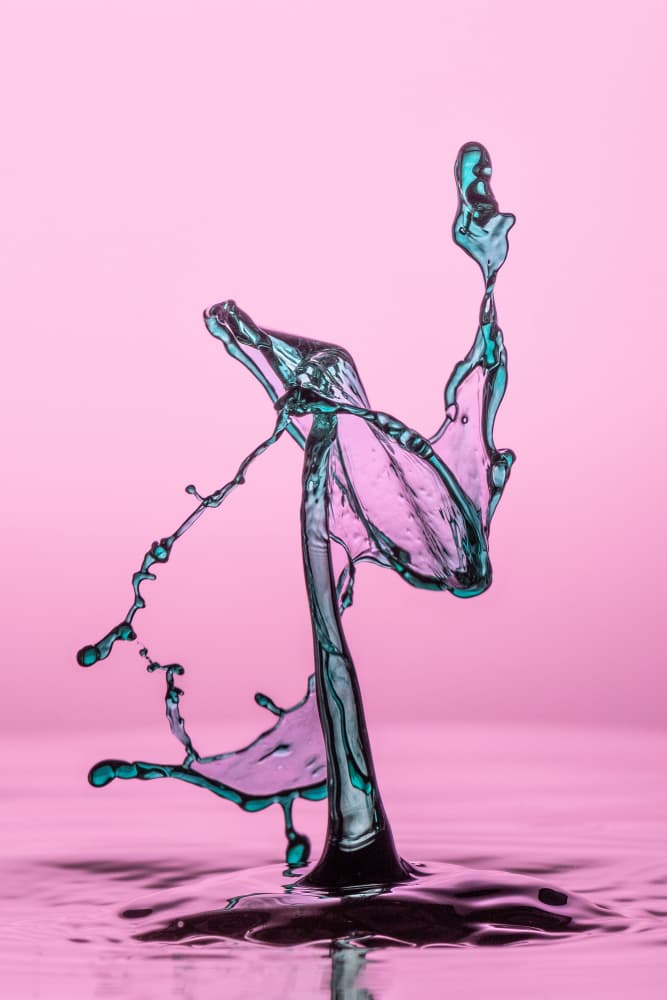 Vibrant Fluid Collision by Franco Tessarolo — canvas wall art