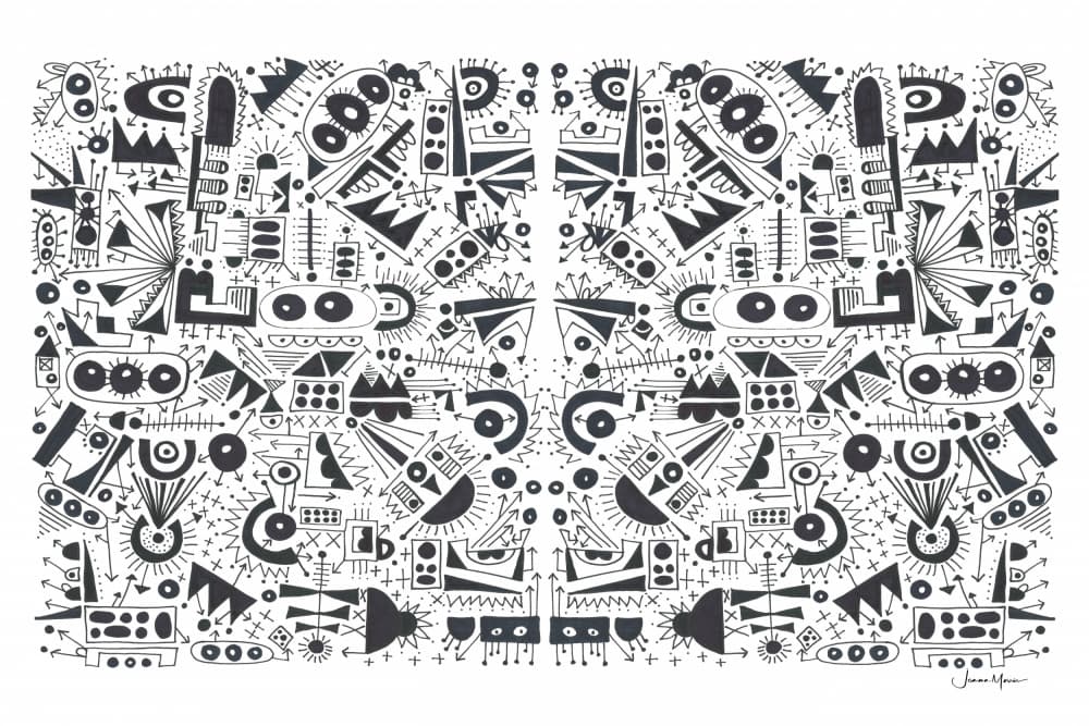 Intricate Geometric Abstract by Jemma Morris — canvas wall art