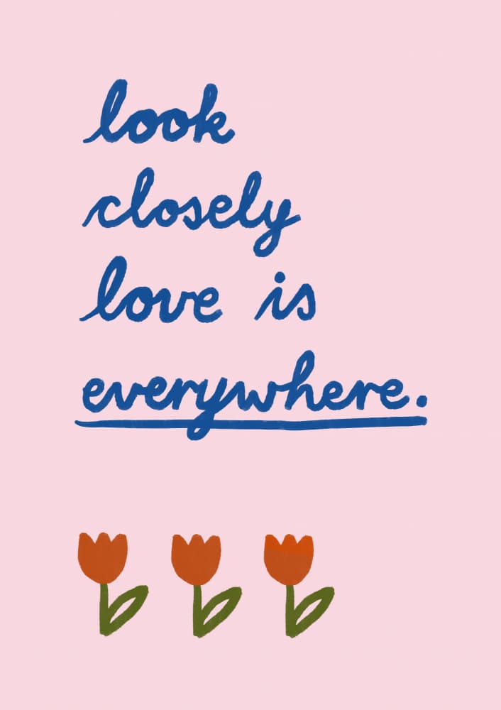 Love Is Everywhere by Marina Alaburic — canvas wall art
