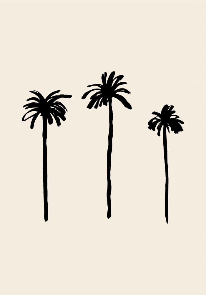 Minimalist Palm Silhouettes by Pictufy Studio — canvas wall art