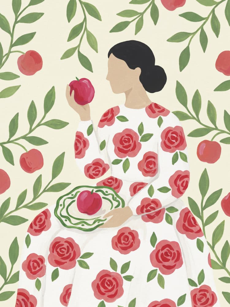 Red Apples Garden by Andreas Magnusson — canvas wall art