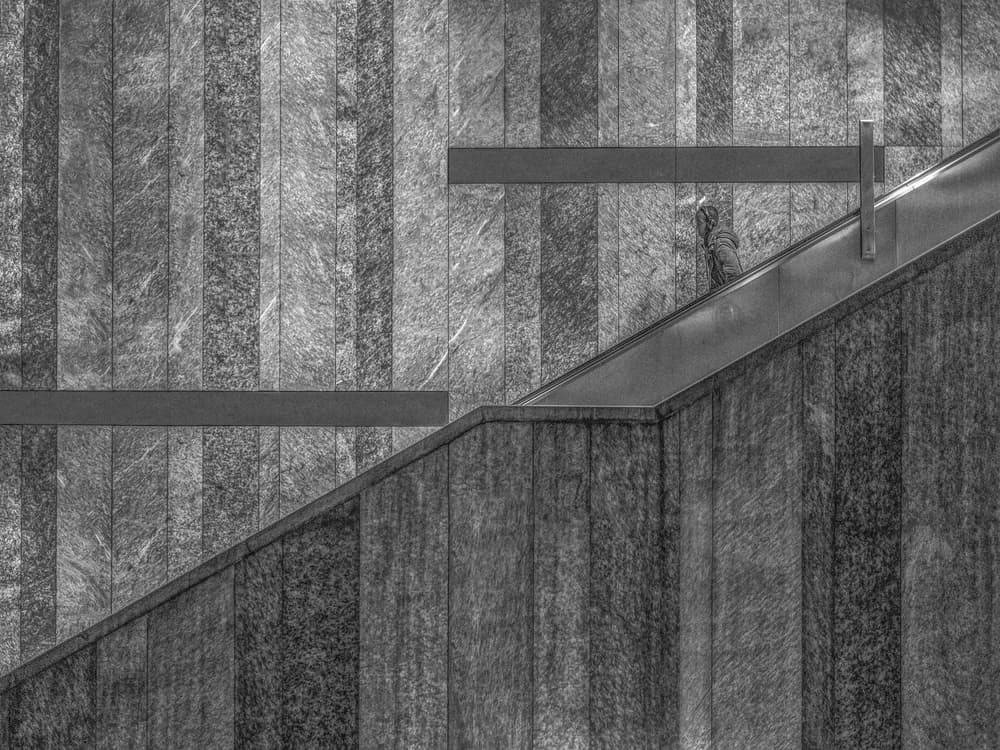Modern Urban Ascent by Klaus Lenzen — canvas wall art