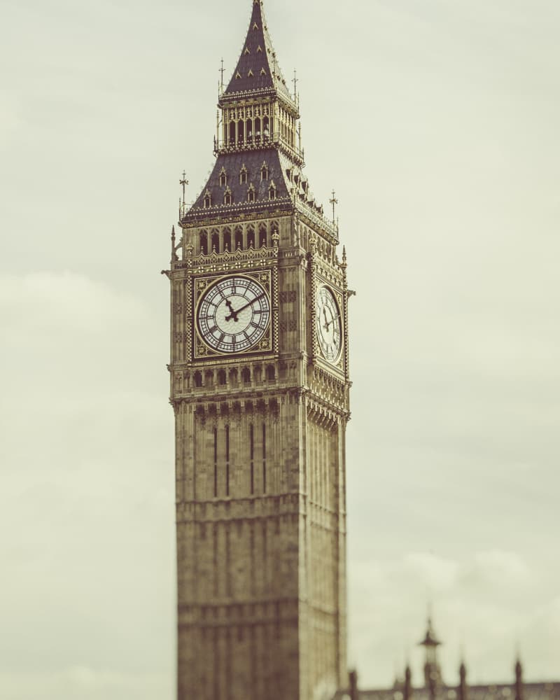 Historic Big Ben Clock by Talitha McQueen — canvas wall art