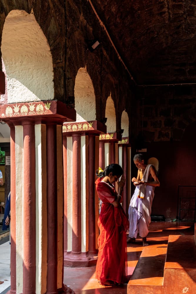 Devotion at the Temple by Corinne Spector — canvas wall art