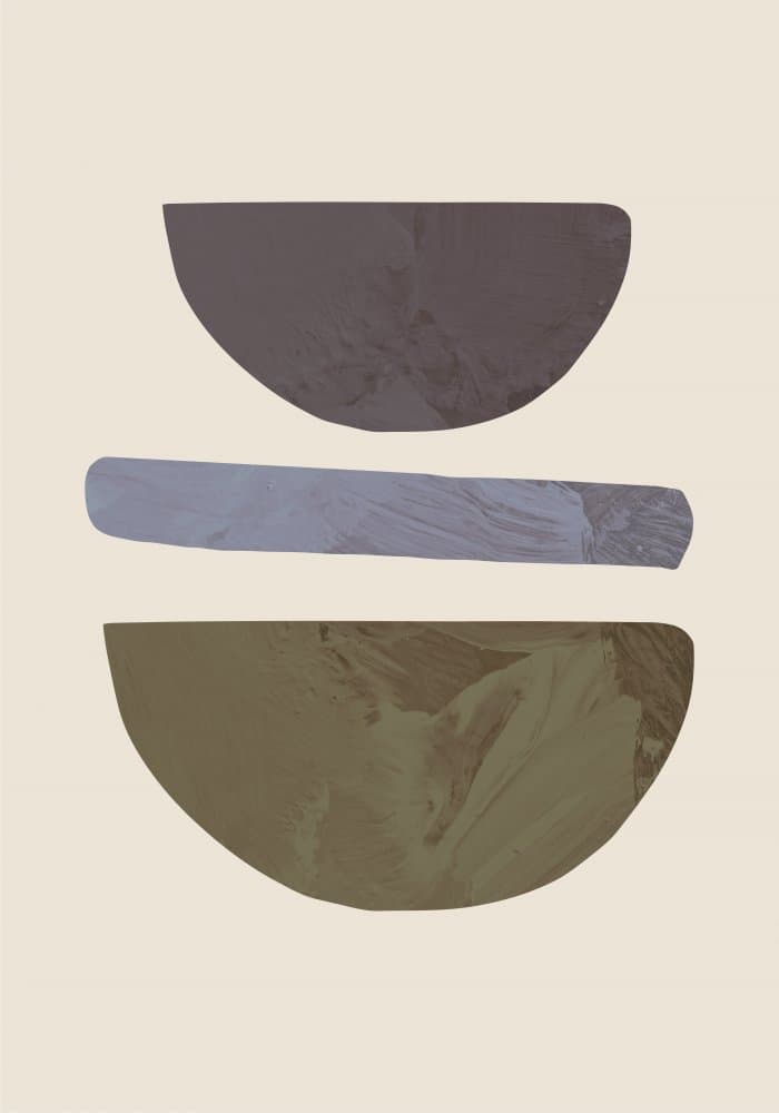 Collage 02 Beige by Pictufy Studio — canvas wall art