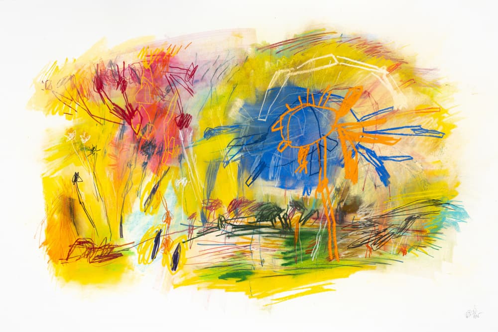 Vibrant Abstract Landscape by Mette Rix — canvas wall art