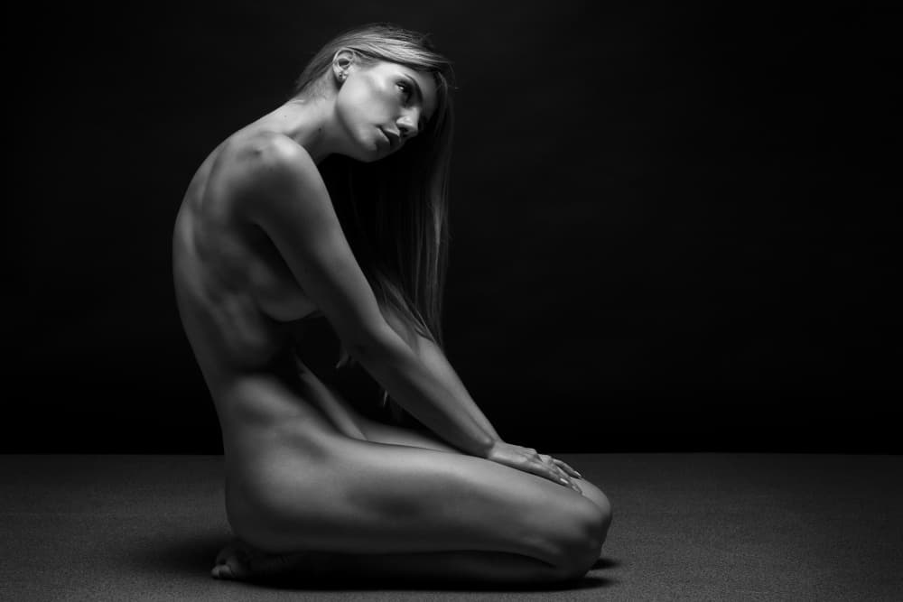 Sensual Kneeling Figure by Anton Belovodchenko — canvas wall art