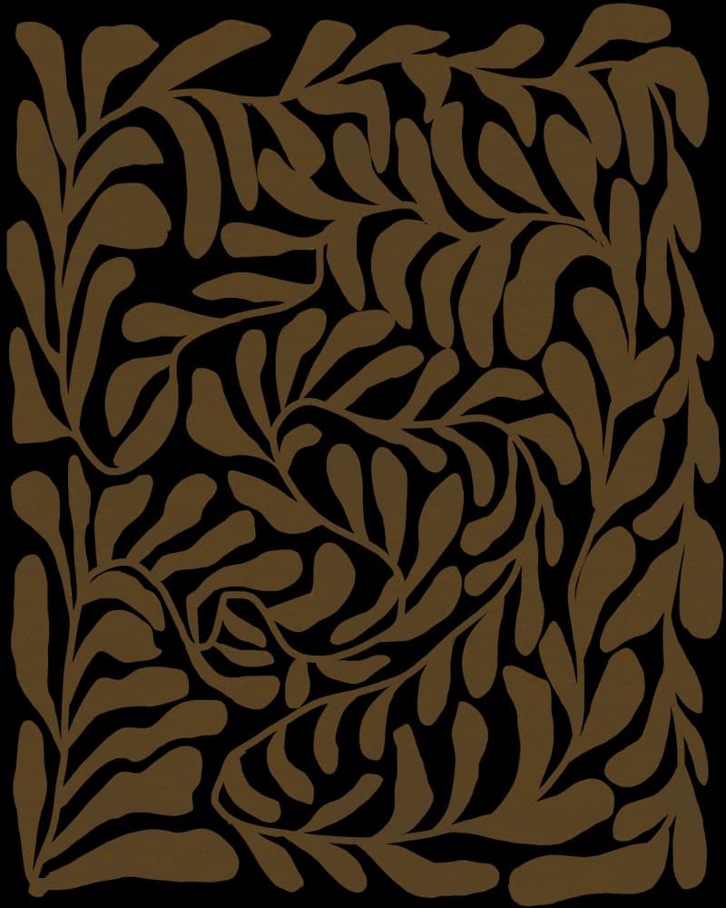 Dark Botanical Flow by Josie George — canvas wall art