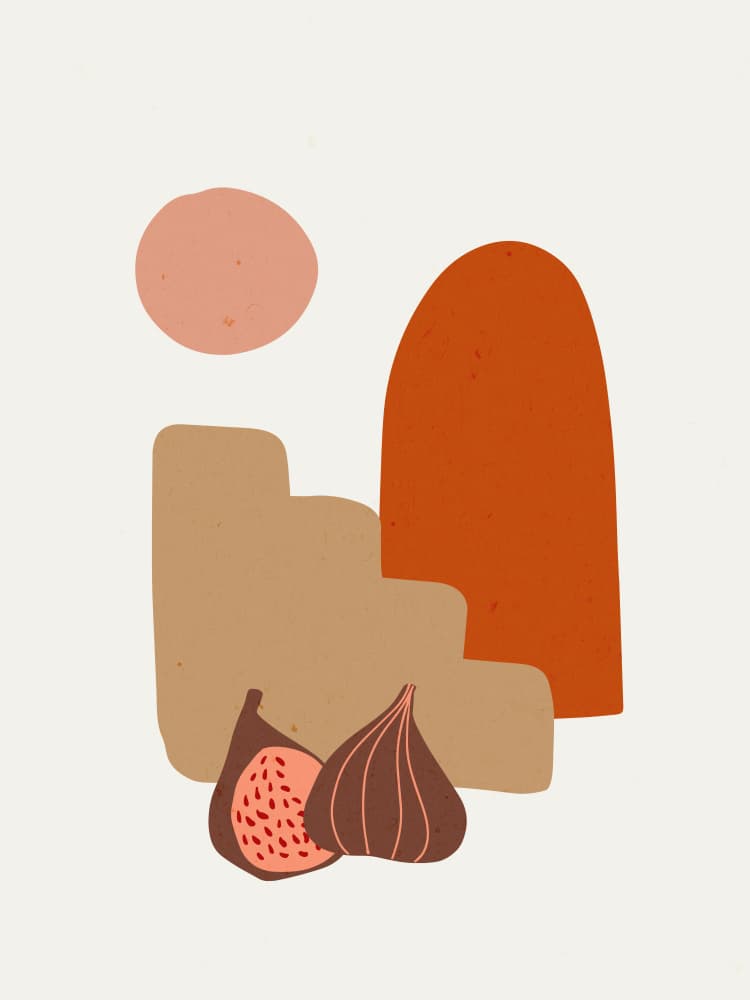 Abstract Fig Dream by Treechild — canvas wall art