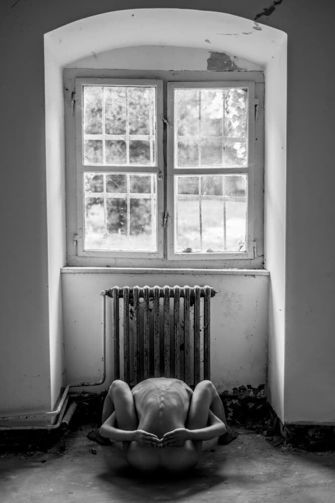 Nude Solitude Window Light by Ovi D. Pop — canvas wall art