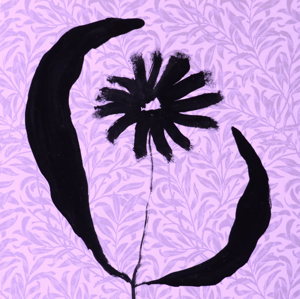 Abstract Black Bloom by Santhosh ch — canvas wall art