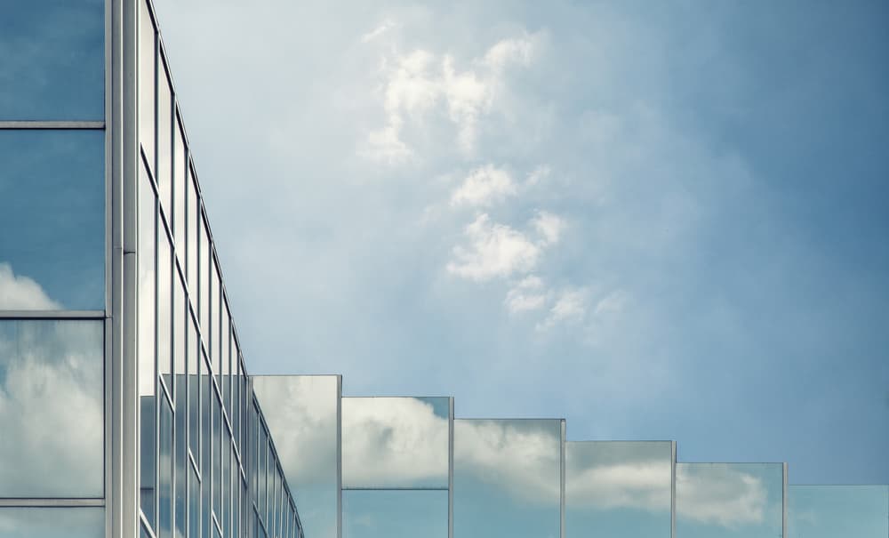 Modern Glass Reflections by Harry Verschelden — canvas wall art