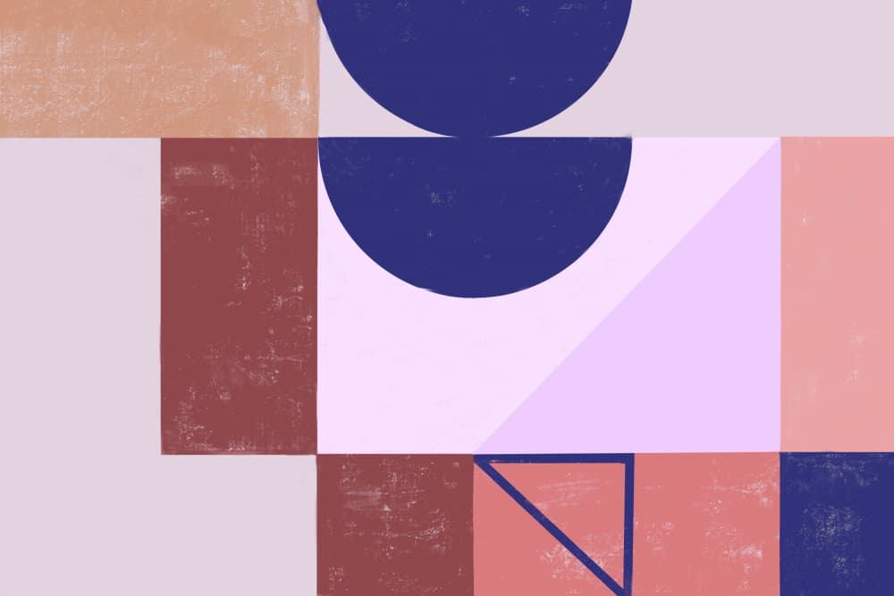 Geometric Abstract Shapes by Nilesh Kulkarni — canvas wall art