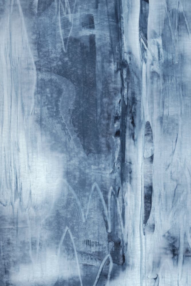 Blue Texture Flowing Vertical Lines by uplusmestudio — canvas wall art