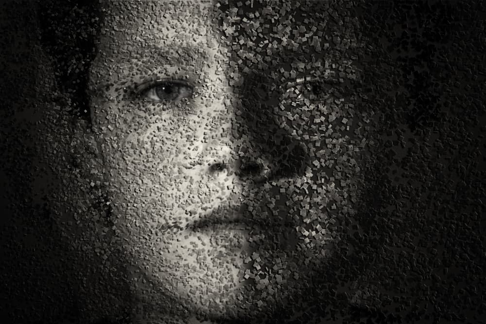 Textured Child Portrait by Paul Gibney — canvas wall art