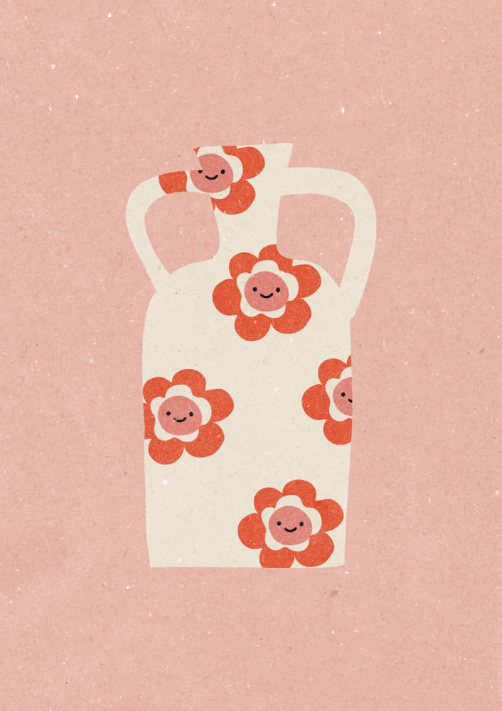 Vase 2 by NKTN — canvas wall art
