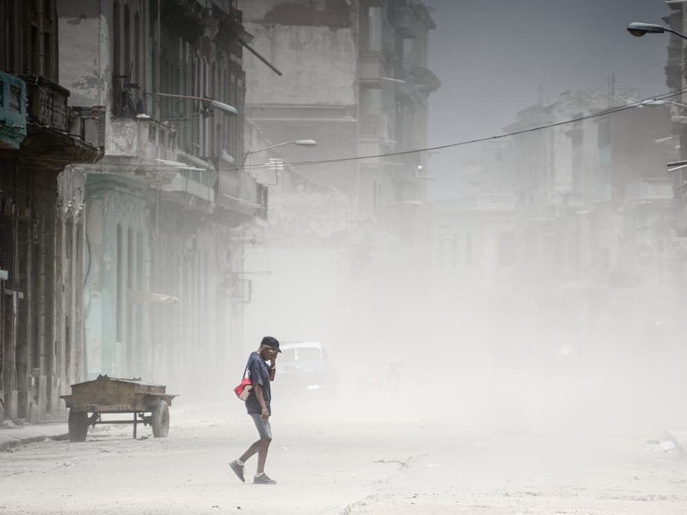 Dusty City Street by Pavol Stranak — canvas wall art