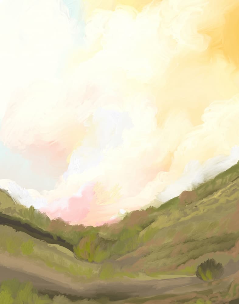 Serene Valley Light by Josie George — canvas wall art