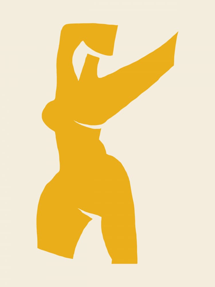 Abstract Female Form by Little Dean — canvas wall art